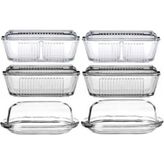 Paşabahçe Basic Frigo 6lı Cam Kahvaltılık Tereyağlık Seti - Abanoz
