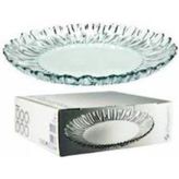 Paşabahçe Beyaz Aurora 21 cm Yuvarlak Pasta Tabağı 6'lı Şeffaf Desenli Set