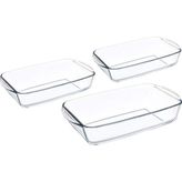 Paşabahçe Borcam Dikdörtgen 3Lü Set 159051