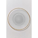 Paşabahçe Buzlu Cam Supla Altın 34 Cm, Şık Sunum, Sofra Aksesuarı