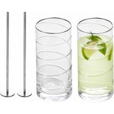 Paşabahçe Cam Kokteyl Bardak Seti 2'li 480 cc - bar spoons
