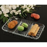 Paşabahçe Elegant Bölmeli Dikdörtgen Servis Tabağı 27X16 cm - Şeffaf