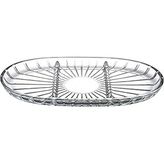 PAŞABAHÇE ELEGANT BÖLMELİ OVAL TABAK 163X278 MM 000-SEFFAF 1 OFSET HEDİYELİK KUTU 6 PAŞABAHCE