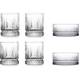 Paşabahçe Elysia 2' Li Çerezlik Ve Elysia 4' Lü Viski Bardağı Set