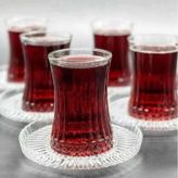 Paşabahçe Elysia Çay Bardağı Riva Çay Tabak Seti 12 Parça Beyaz