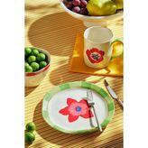 Paşabahçe Fiore Seramik Pasta Tabağı, Pasta Tabağı, 1 Adet - Çok Renkli