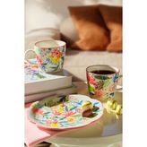 Paşabahçe Garden Seramik Pasta Tabağı, Pasta Tabağı, 1 Adet - Çok Renkli