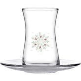 Paşabahçe Happy Holidyas 8 Parça Çay Seti - Beyaz