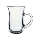 Paşabahçe Keyif Kulplu Çay Bardak 6 Parçalı Şeffaf Cam Desensiz 145 ml