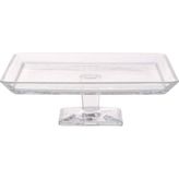 Paşabahçe Madlen Ayaklı Servis Tabağı Cam 7.7 x 23.5 x 23.5 cm Sade Desenli Şık Tasarım
