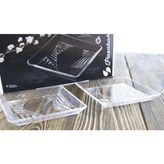Paşabahçe Madlen Tatlı Tabağı Kare 15 x 15 cm Şeffaf 2'li Seti Desenli