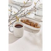 Paşabahçe Marble Porselen Servis Tabağı 22 cm Beyaz, Servis Tabağı, 1 Adet