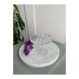 Paşabahçe Patisserie Ayaklı Mini Servis Tabağı, Cam, Şeffaf