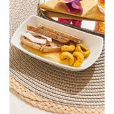 Paşabahçe Porselen Meze Tabağı 15x8 cm Tekli