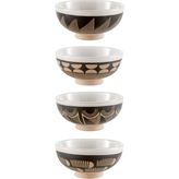 Paşabahçe Seramik Kase Seti 4'lü 6x11 Cm