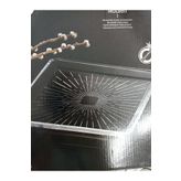 Paşabahçe Servis Tabağı 68683 Madlen Crystal Glass 24x24 Cm. 1 Adet.