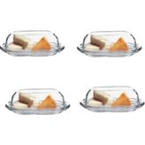 Paşabahçe Tereyağlık Saklama Kabı Kahvaltılık 4 Lü Set Basic Model - Şeffaf