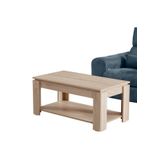 PASİFİC HOME Shelf Raflı Dikdörtgen Orta Sehpa, Açık Meşe Egger
