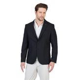 Pasiros Erkek Siyah Yarım Astarlı Torba Cepli Likralı Pamuk Karışımlı Spor Blazer Ceket