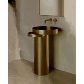 Paslanmaz Çelik Altın Monoblok Lavabo
