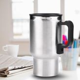Paslanmaz Çelik Araç Kettle Su Isıtıcı Termos Kupa Bardak 500 Ml, 12V