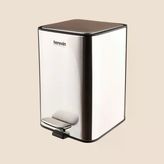 Paslanmaz Çelik Çöp Kovası - Gri - 5 Lt