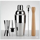 Paslanmaz Çelik Kokteyl Shaker Seti, 5 Parça Bar Seti 350 cl