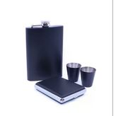 Paslanmaz Çelik Matara Seti - İki Shot Bardağı Tabaka Set Vitrin