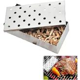 Paslanmaz Çelik Talaş Tütsüleme Kutusu Mangal Bbq