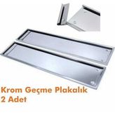 Paslanmaz Krom Plakalik (2Adet)
