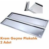Paslanmaz Krom Plakalık Plaka Altı ( 2 Adet )