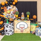 PASTEL BALON ZİNCİR TURUNCU SİYAH BALON
