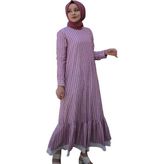 Pastelastore Neva Elbise Kısa Boy - 36 - Açık Bordo