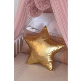 Pastelya Yastık Gold Yıldız Aksesuar Lame Kumaş