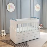 Patiko SAHRA 850 2 Çekmeceli Beşik MAVİ - Mavi
