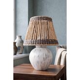 Pauvre Handmade Seramik Abajur Krem-Eskitme