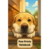 Paw Prints Notebook: Cute labrador Journal with Lined Pages