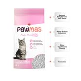 Pawmas Bebek Pudrası Kokulu Bentonit 20 lt Kedi Kumu