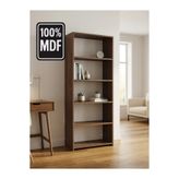 Paye Furni 5 Raflı Kitaplık %100 MDF - Venezia Ceviz