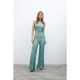 Payetli Salaş Pantolon - Mint - 36