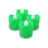 Pazariz - 4 Adet Yeşil Led Mum Set-5Cm