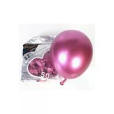 Pazariz Pembe Renk Krom Balon 5 Adet