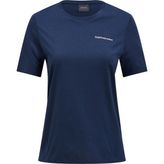 Peak Performance Explore Logo Kadın Mavi Tişört - S - Lacivert