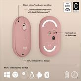 Pebble 2 M350s Kablosuz Bluetooth Sessiz Optik Mouse Pembe 910-007014