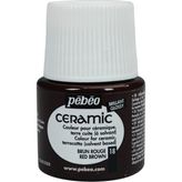 Pebeo 18 Red Brown 45 ml Seramik Boyası