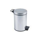 Pedallı 3Lt Krom Metal Cop Kovası (3791)