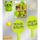 Pelüş Burada Kurbağa Kapı Pinpon Set Oyuncak Eğitici