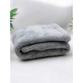 Peluş Kedi Battaniyesi - Gri - 60 x 80 cm