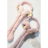 Peluş Kulak Isıtıcı Kulaklik Ses Çıkaran Hareket Ediyor - Pembe