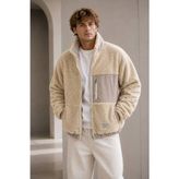 Peluş Mont - 2XL - Krem